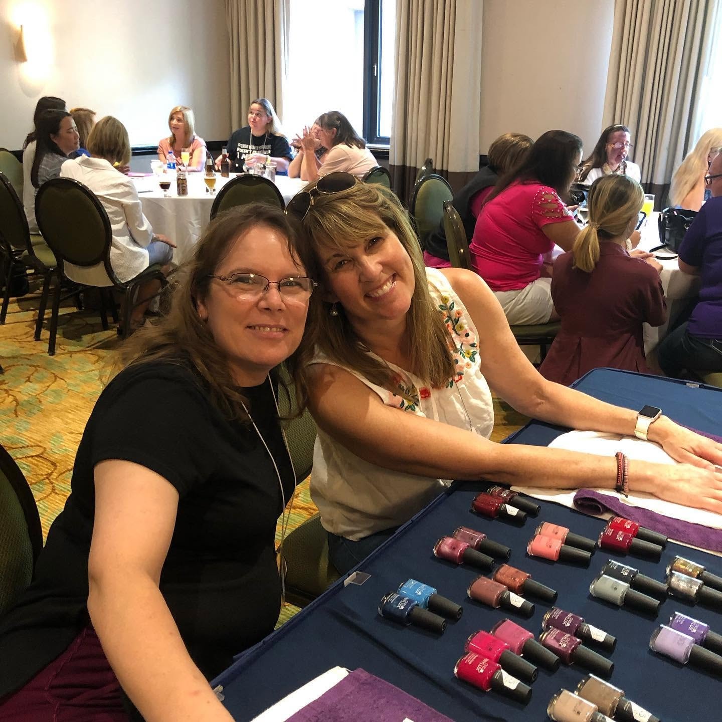Guests relaxing together at a Pamper Perfect spa party